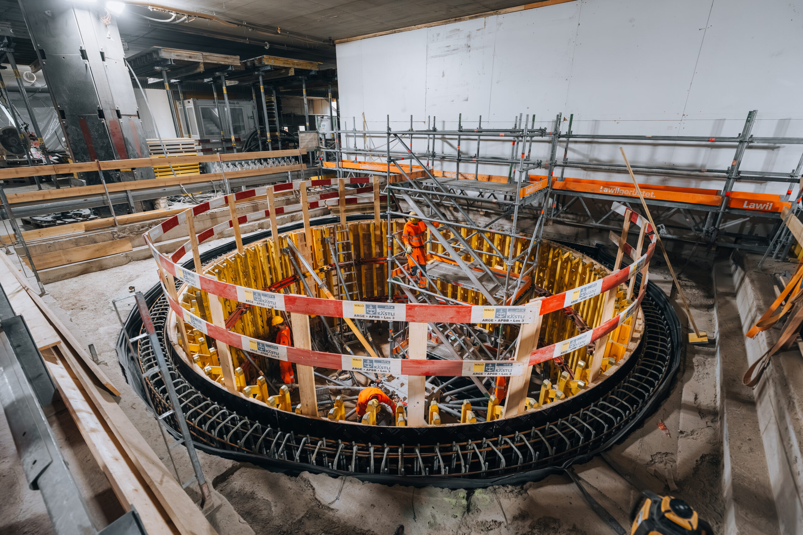 Baustelle Bahnhof Bern Wirz AG Bauunternehmung