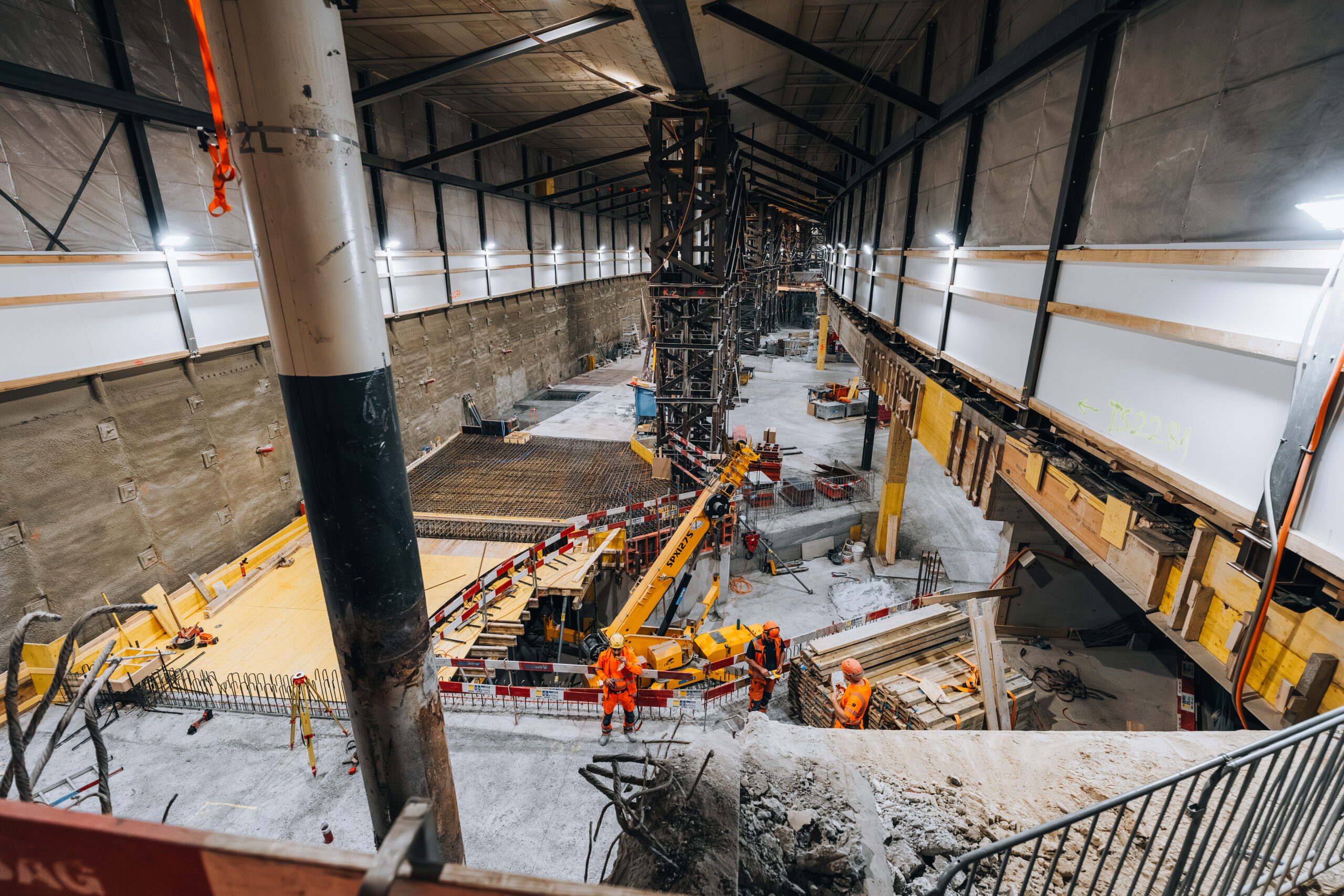 Baustelle Bahnhof Bern Wirz AG Bauunternehmung